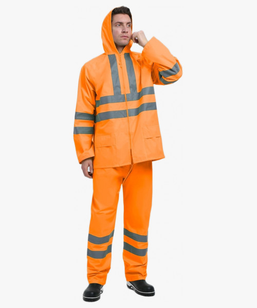 Костюм влагозащитный сигнальный ProfLineSpecialist СОП (ПВХ,210), оранжевый