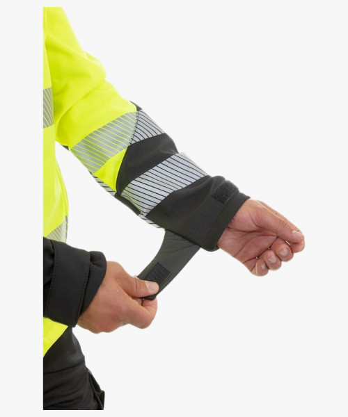 Куртка сигнальная софтшелл Brodeks KS227, цвет жёлтый, чёрный