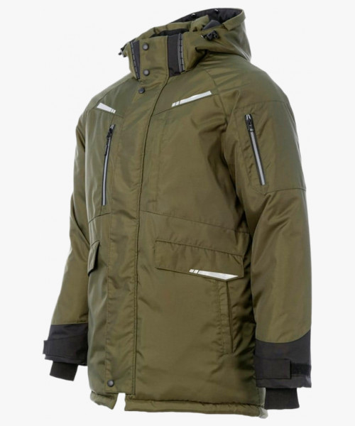 Куртка-парка зимняя мужская Brodeks KW215, цвет хаки