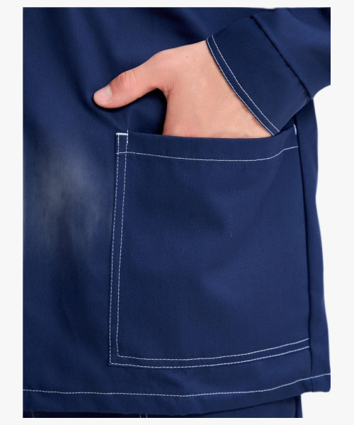 Костюм Техник СОП (тк.Саржа,250) брюки, т.синий/васильковый