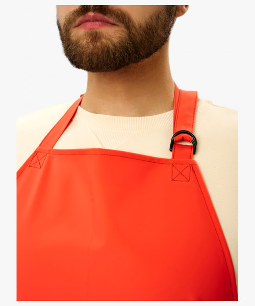 Фартук влагозащитный для рыбаков ProfLineSpecialist (ПВХ,550), оранжевый