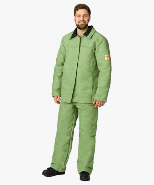 Костюм сварщика зимний 1 кл.защиты (тк.Брезент,480), хаки