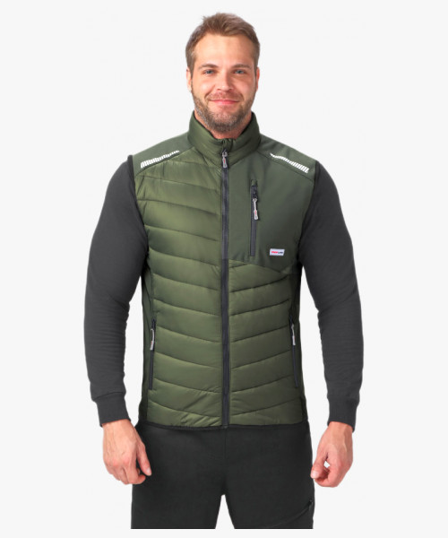 Жилет утепленный ProfLineLeader (тк.Нейлон/Софтшел), хаки