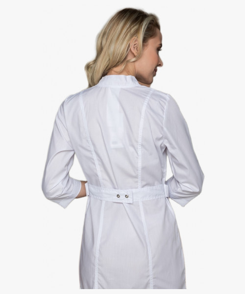 Халат женский Симпл-001 (тк.Смесовая,120) MedLine, белый