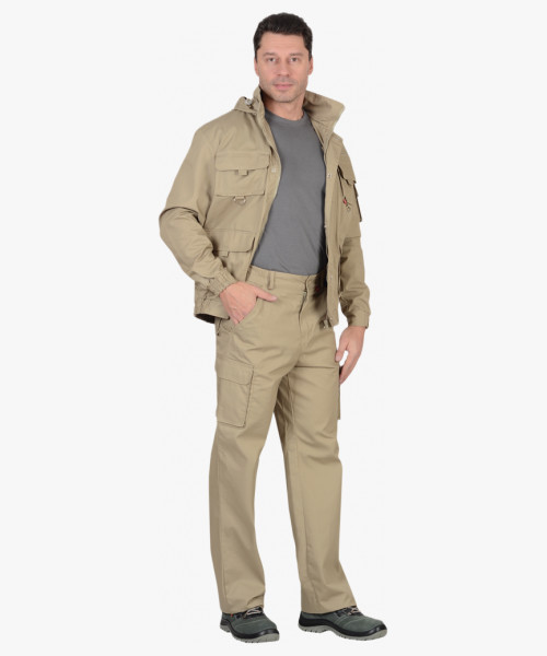 Костюм СИРИУС-БАЙКАЛ куртка, брюки песочный