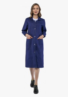 Халат женский рабочий (тк.Диагональ,195), т.синий