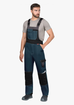 Полукомбинезон мужской летний СИРИУС-КАСПИЙ морена с черным, тёмно-серым и СОП