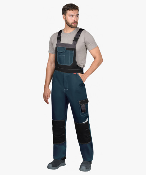 Полукомбинезон мужской летний СИРИУС-КАСПИЙ морена с черным, тёмно-серым и СОП