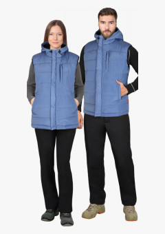 Жилет утеплённый СИРИУС-ЗОДИАК голубой