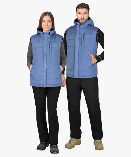 Жилет утеплённый СИРИУС-ЗОДИАК голубой