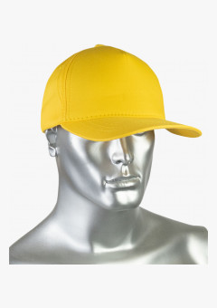 Кепка-бейсболка желтая пл.190 гр/м2 (пакет по 25 шт.,в упаковке 200 шт.)