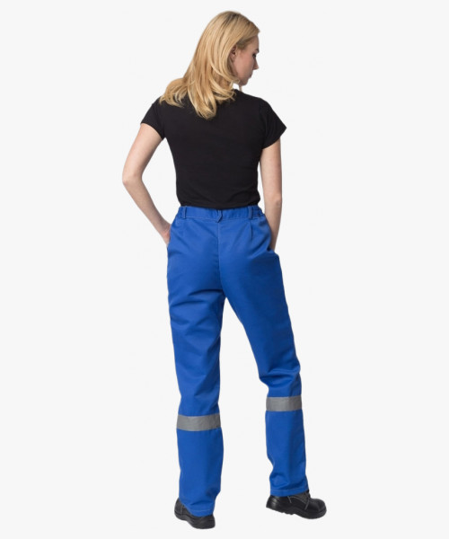 Костюм женский Веснис-1 СОП К. (тк.Смесовая,210) брюки, васильковый/серый