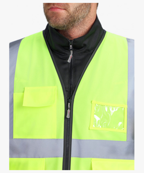 Жилет сигнальный ProfLineLeader СОП-4 (тк.Полиэфир,130), желтый