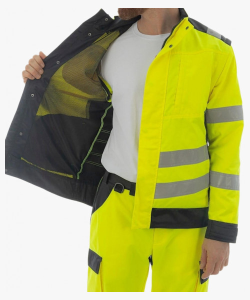 Куртка сигнальная Brodeks KS225, цвет жёлтый, чёрный