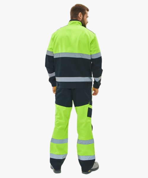 Костюм сигнальный PROFLINE ProfLineSpecialist-1 (тк.Смесовая МВО,240) брюки, желтый/черный