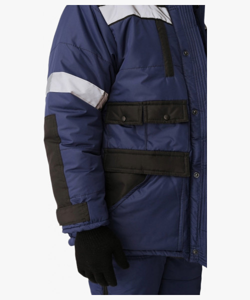 Костюм зимний Беркут (Таслан) п/к, темно-синий/черный