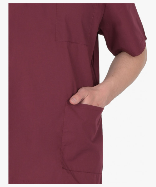 Костюм хирурга универсальный бордовый