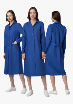 Халат женский База (тк.ТиСи), васильковый