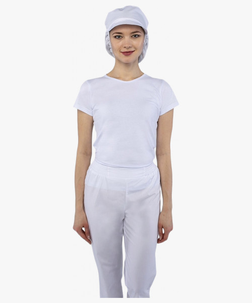 Кепи универсальная с сеткой ХАССП (тк.ТиСи), белый