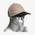 Кепка-бейсболка бежевая с черным козырьком (тк.PANACOTTA)