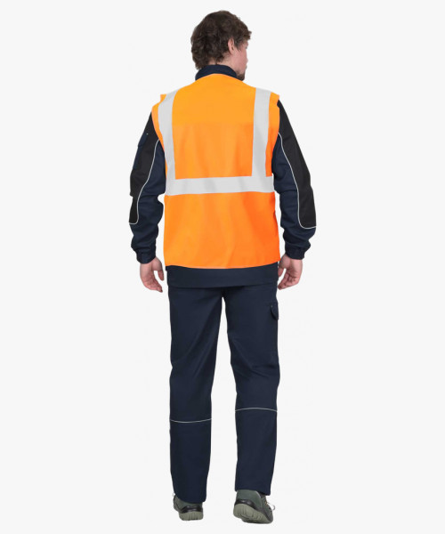 Жилет сигнальный SIRIUS класс 1, 3 СОП (трик.100 гр/м2) оранжевый