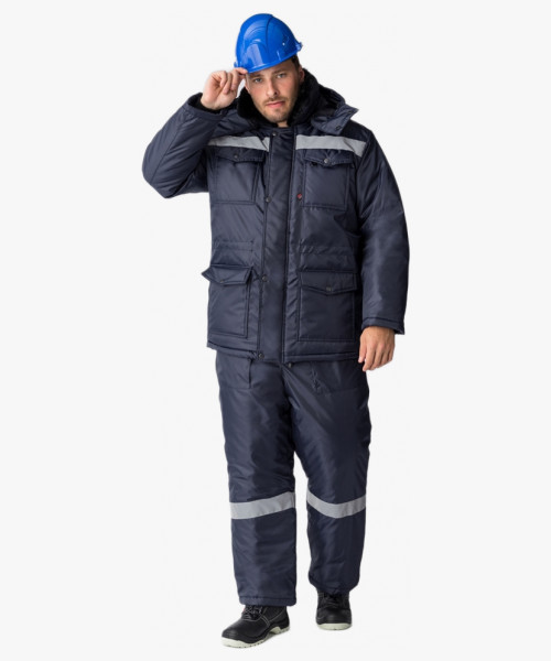 Костюм зимний Мастер-Ультра (тк.Оксфорд) п/к, т.синий