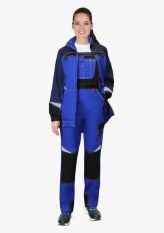 Костюм СИРИУС-ФАВОРИТ-МЕГА женский, куртка, п/к васильковый с т.синим