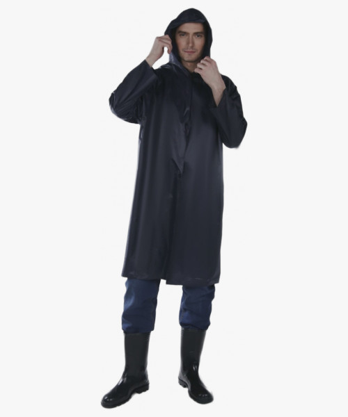 Плащ влагозащитный (Нейлон/ПВХ,170), т.синий