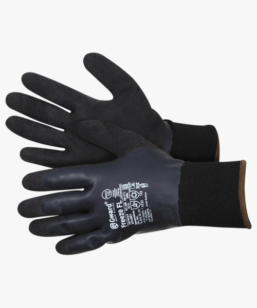 FREEZE FL черный. Перчатки утепленные двухслойные со вспененным латексным покрытием