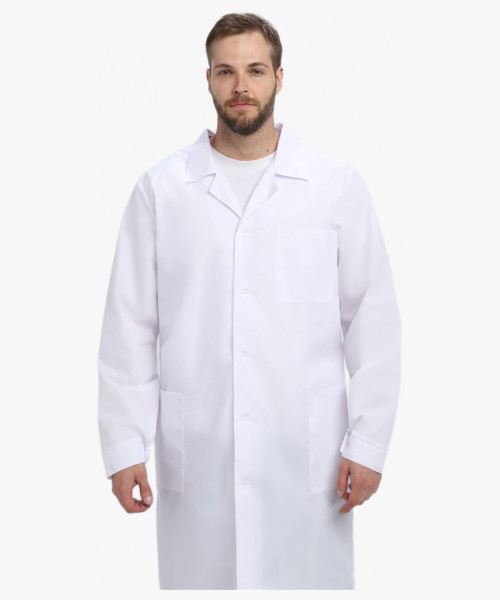 Халат мужской Классика (тк.ТиСи), белый