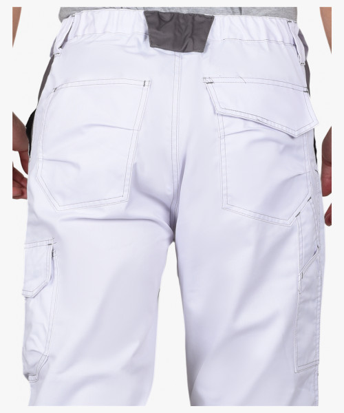 Костюм СИРИУС-ЦИТРИН куртка, брюки белый со средне-серым