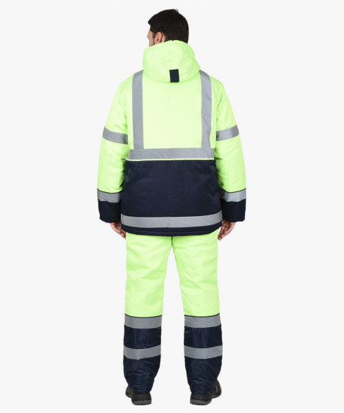 Костюм мужской СИРИУС-МАГИСТРАЛЬ-3 куртка, п/к, тк.Гретта, лимонный