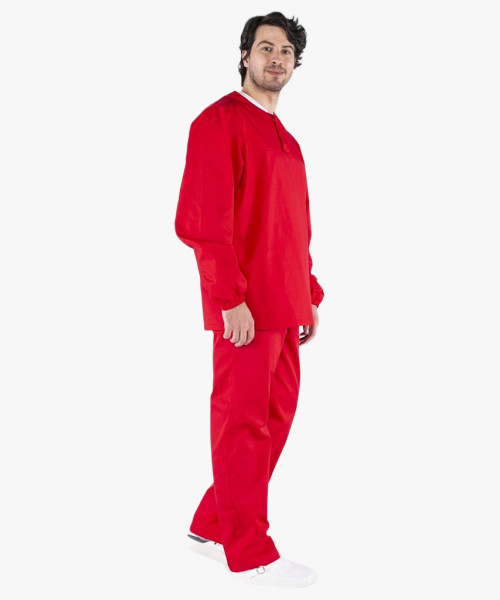 Мужской костюм ХАССП-Стандарт (ткань Оптима, 160), красный