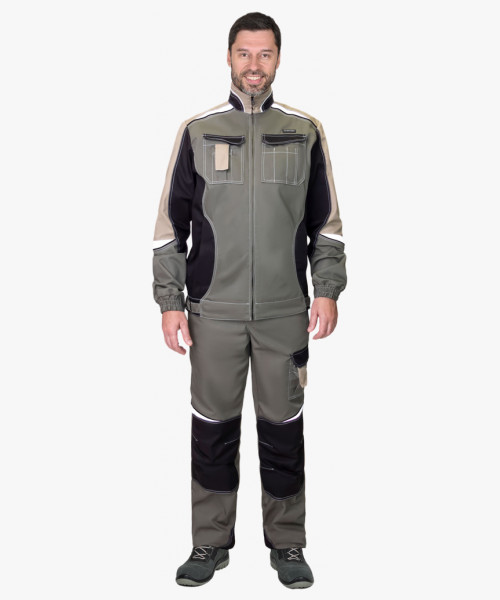 Куртка СИРИУС-КАСПИЙ оливковый с черным и песочным, СОП