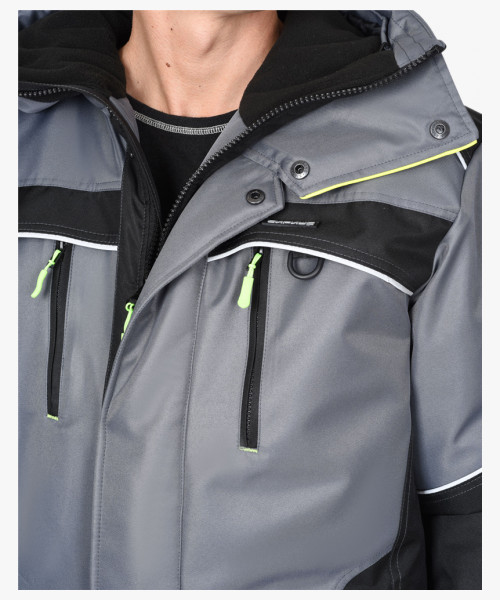 Костюм СИРИУС-АРКТИКА зимний, куртка дл., брюки, средне-серый с черным