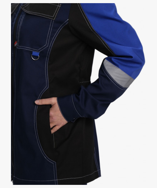 Костюм женский Формула-1 IMP (тк.Смесовая,240) брюки, т.синий/васильковый/черный