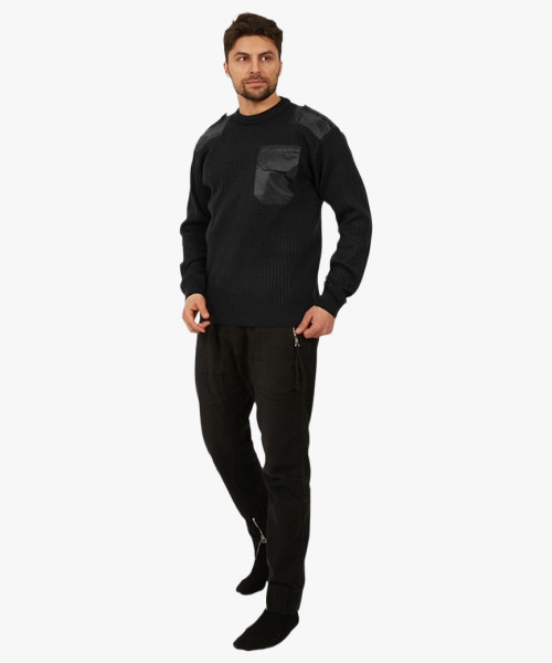 Свитер (джемпер) форменный усиленный, черный