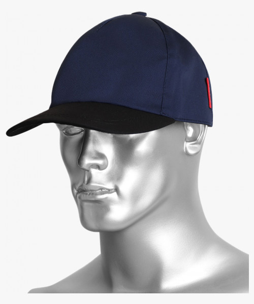 Кепка-бейсболка синяя с черным