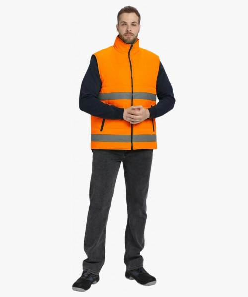 Жилет утепленный сигнальный Ярксион СОП (тк.OxLine,90), оранжевый