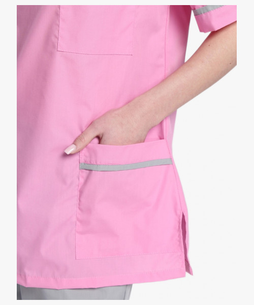 Костюм женский Ирис (тк.ТиСи), ярко-розовый/серый