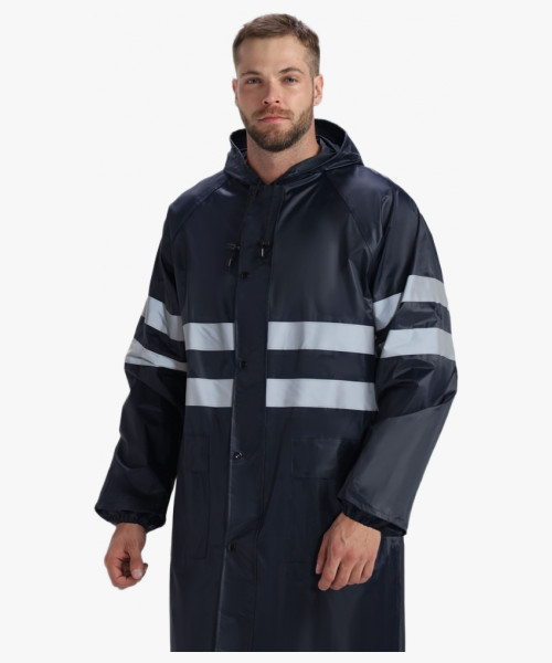 Плащ влагозащитный ProfLineSpecialist СОП (ПВХ,210), т.синий