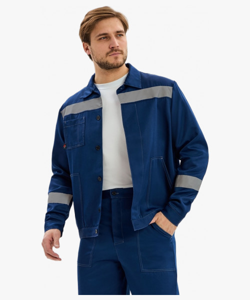 Костюм Лигор-1 СОП К. (тк.Смесовая,210) брюки, т.синий