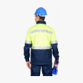 Костюм СИРИУС-ТЕРМИНАЛ куртка, п/к, темно-синий с лимонным и СОП