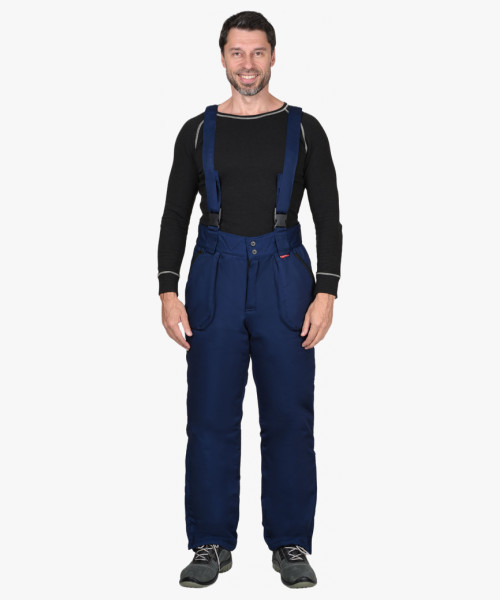 Брюки мужские зимние универсальные синие