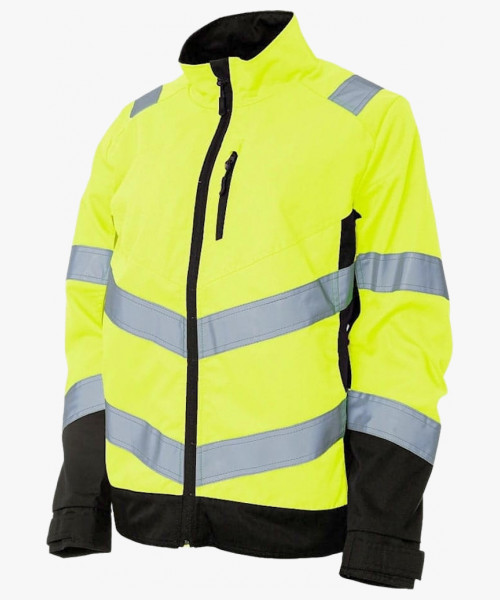 Куртка сигнальная женская Brodeks KS229, цвет жёлтый, чёрный