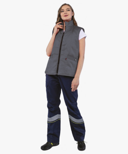 Жилет утепленный Универсальный (Смесовая, 210), темно-серый