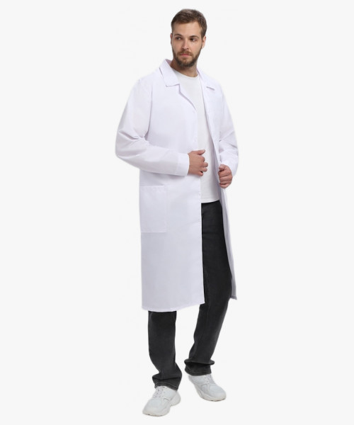 Халат мужской Классика (тк.ТиСи), белый