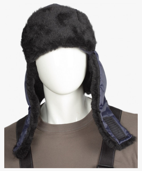 Шапка Евро Ушанка, т.синий