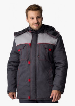 Куртка зимняя Фаворит (тк. Балтекс, 210 г/м2), тёмно-серый, серый