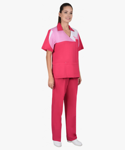 Костюм СИРИУС-ЛОТОС женский сливовый с тепло-розовым